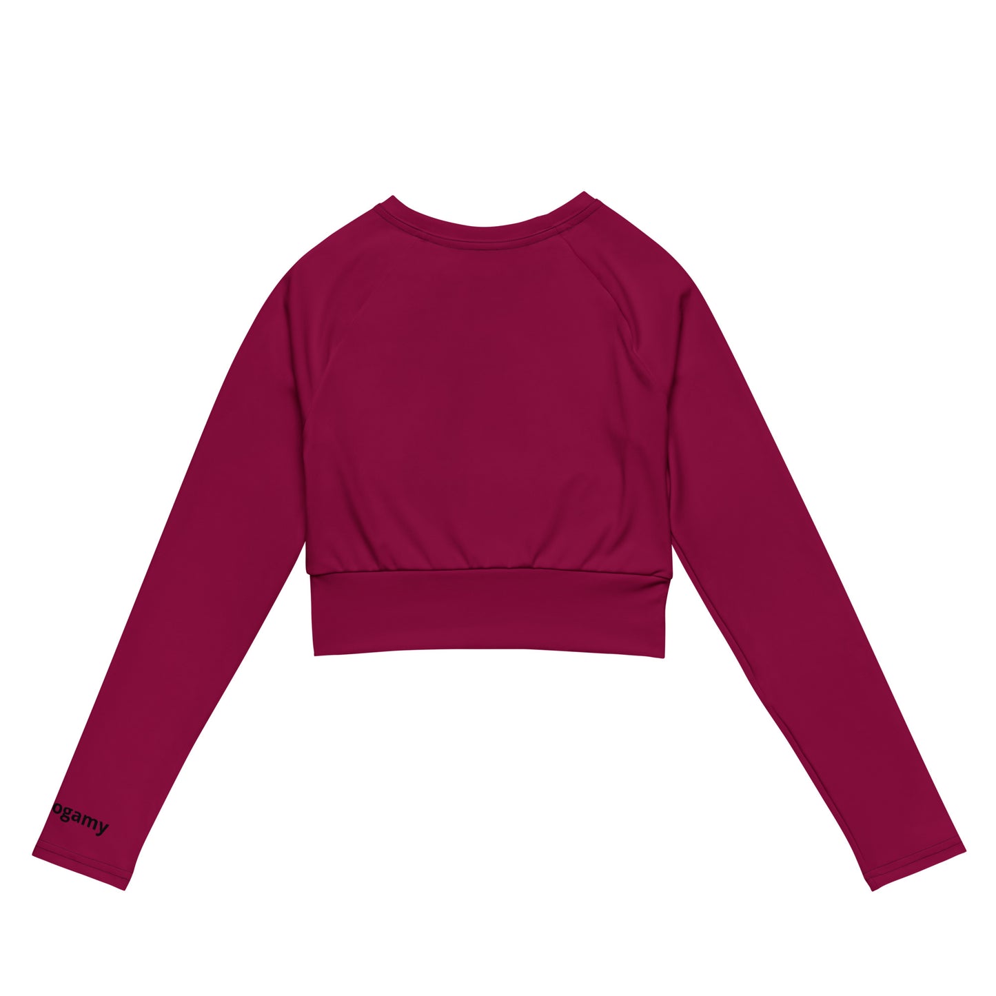 Recycled long-sleeve crop