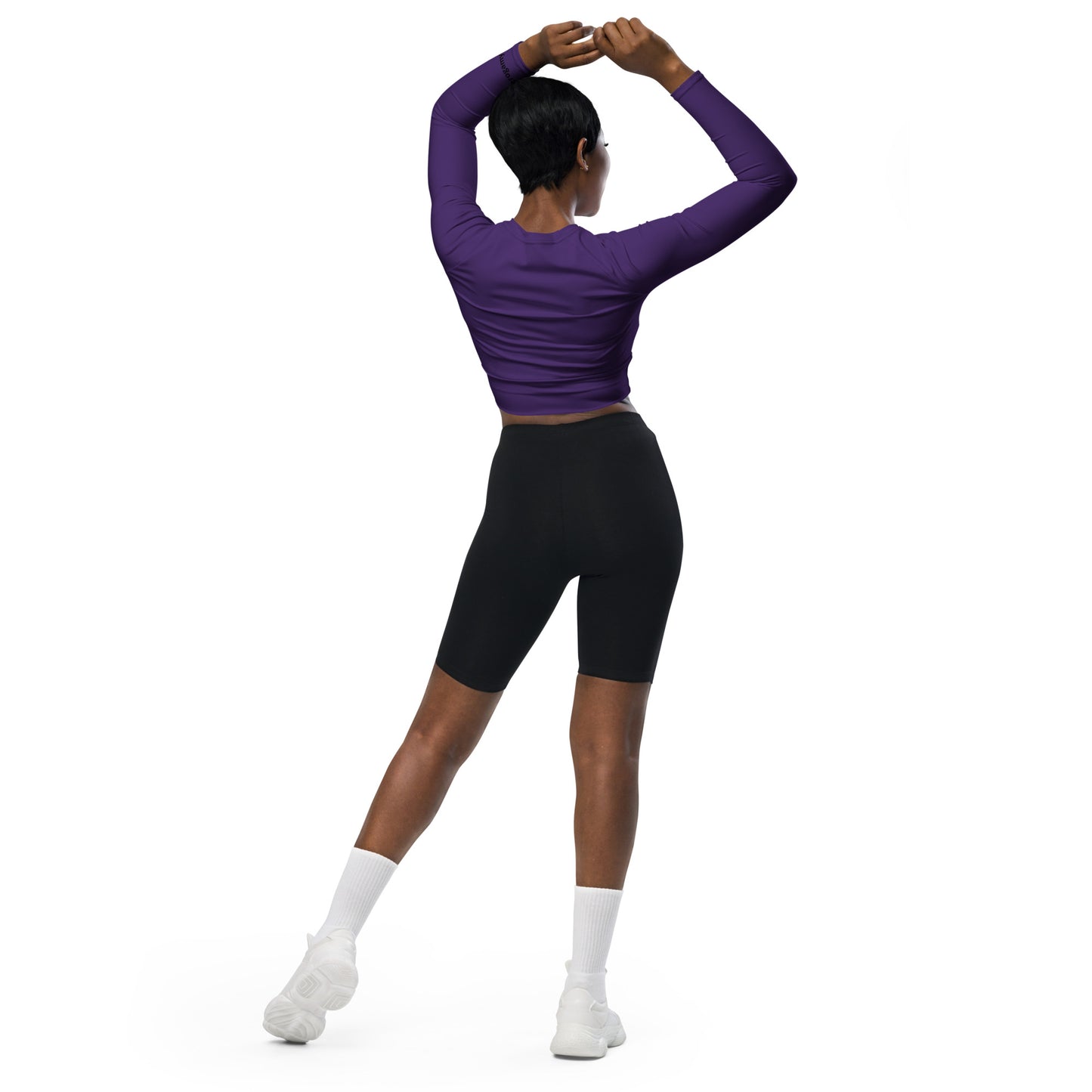 Recycled long-sleeve crop