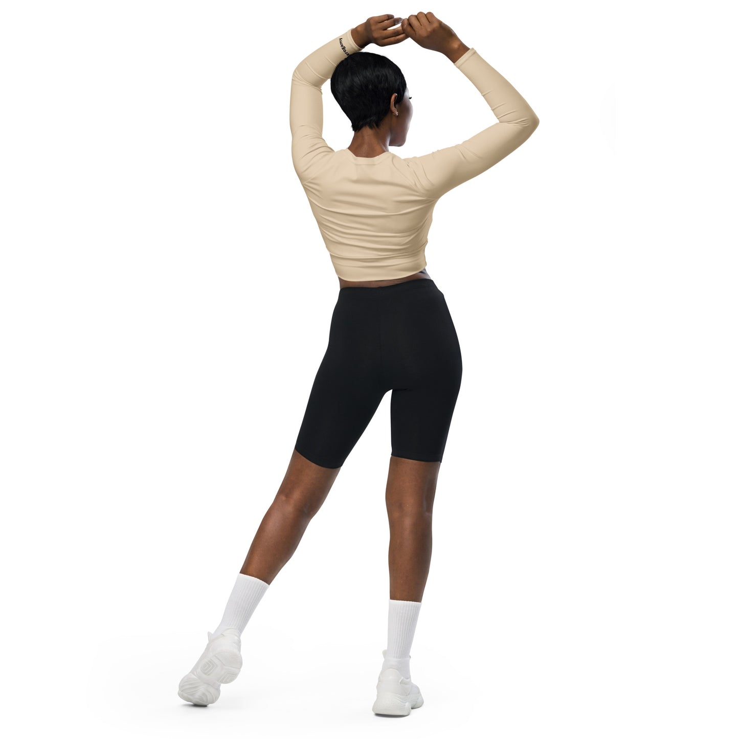 Recycled long-sleeve crop