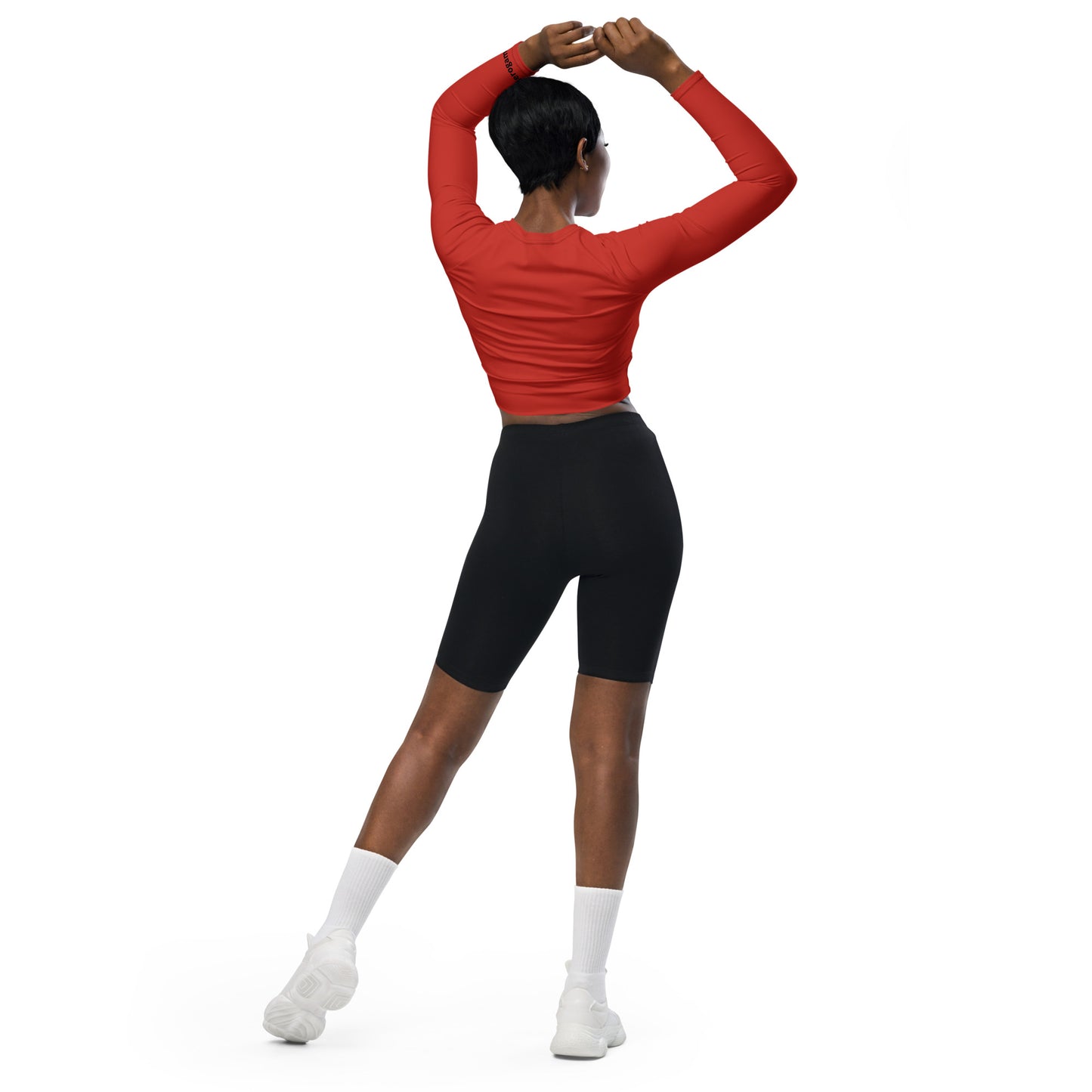 Recycled long-sleeve crop