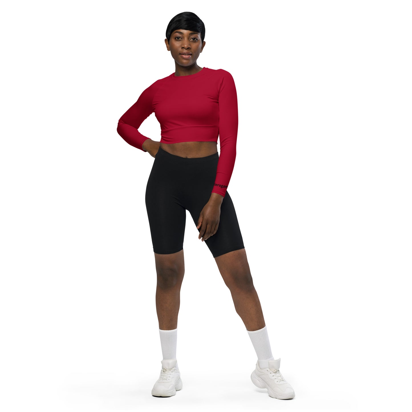 Recycled long-sleeve crop