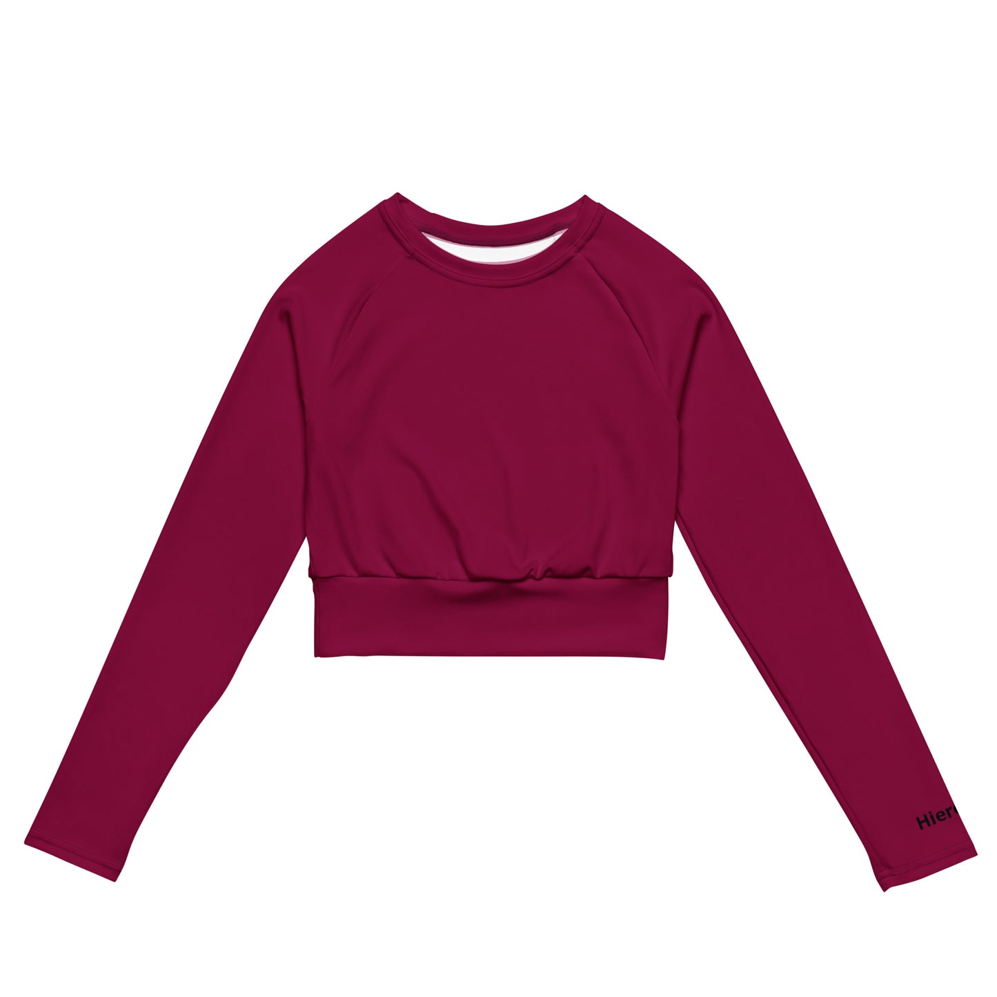 Recycled long-sleeve crop