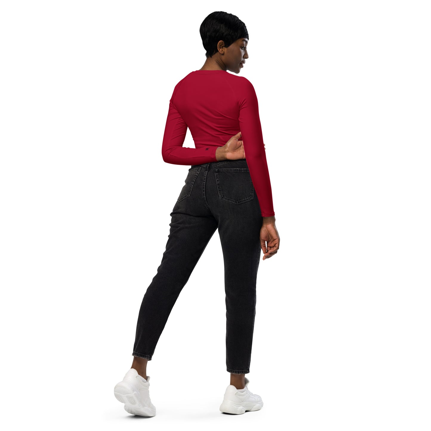 Recycled long-sleeve crop