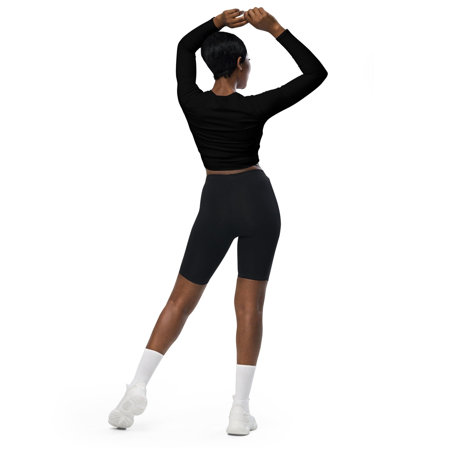 Recycled long-sleeve crop