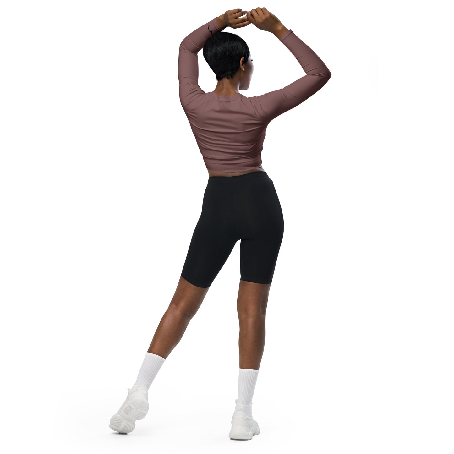 Recycled long-sleeve crop