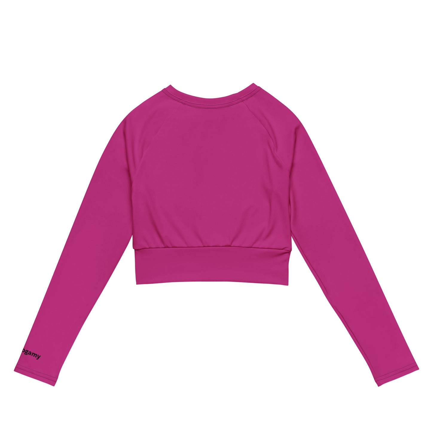 Recycled long-sleeve crop