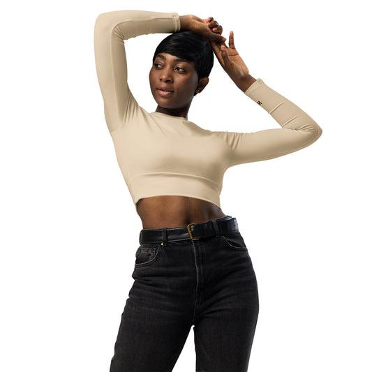 Recycled long-sleeve crop
