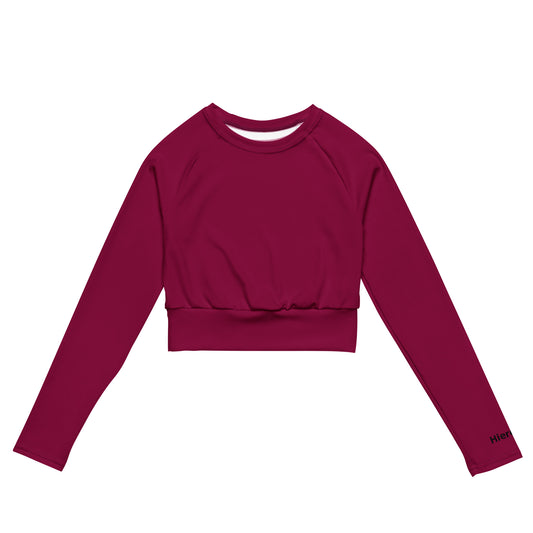 Recycled long-sleeve crop