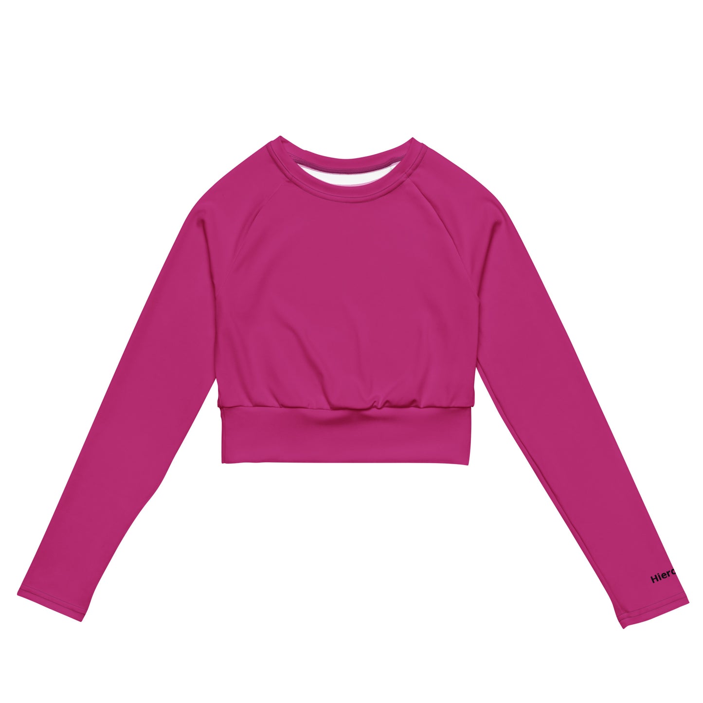 Recycled long-sleeve crop
