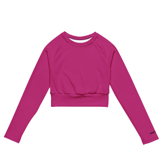 Recycled long-sleeve crop