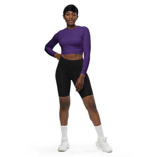 Recycled long-sleeve crop
