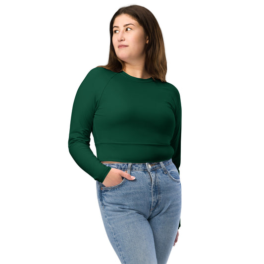 Recycled long-sleeve crop