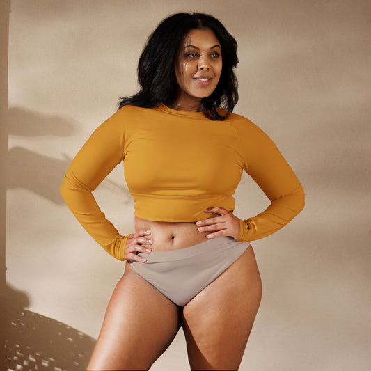 Recycled long-sleeve crop