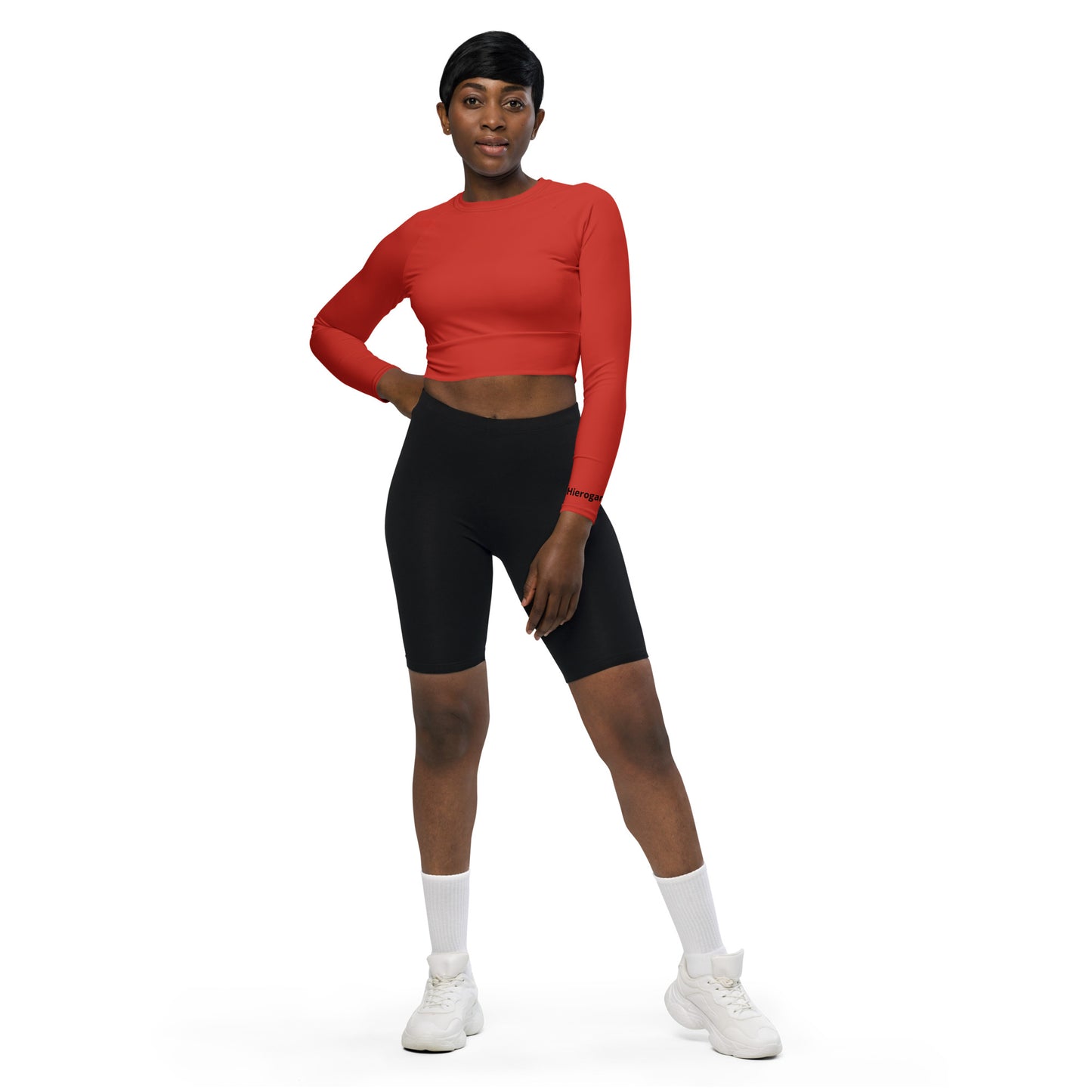 Recycled long-sleeve crop