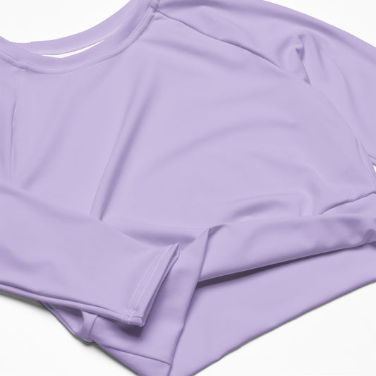 Recycled long-sleeve crop