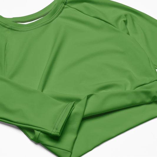 Recycled long-sleeve crop