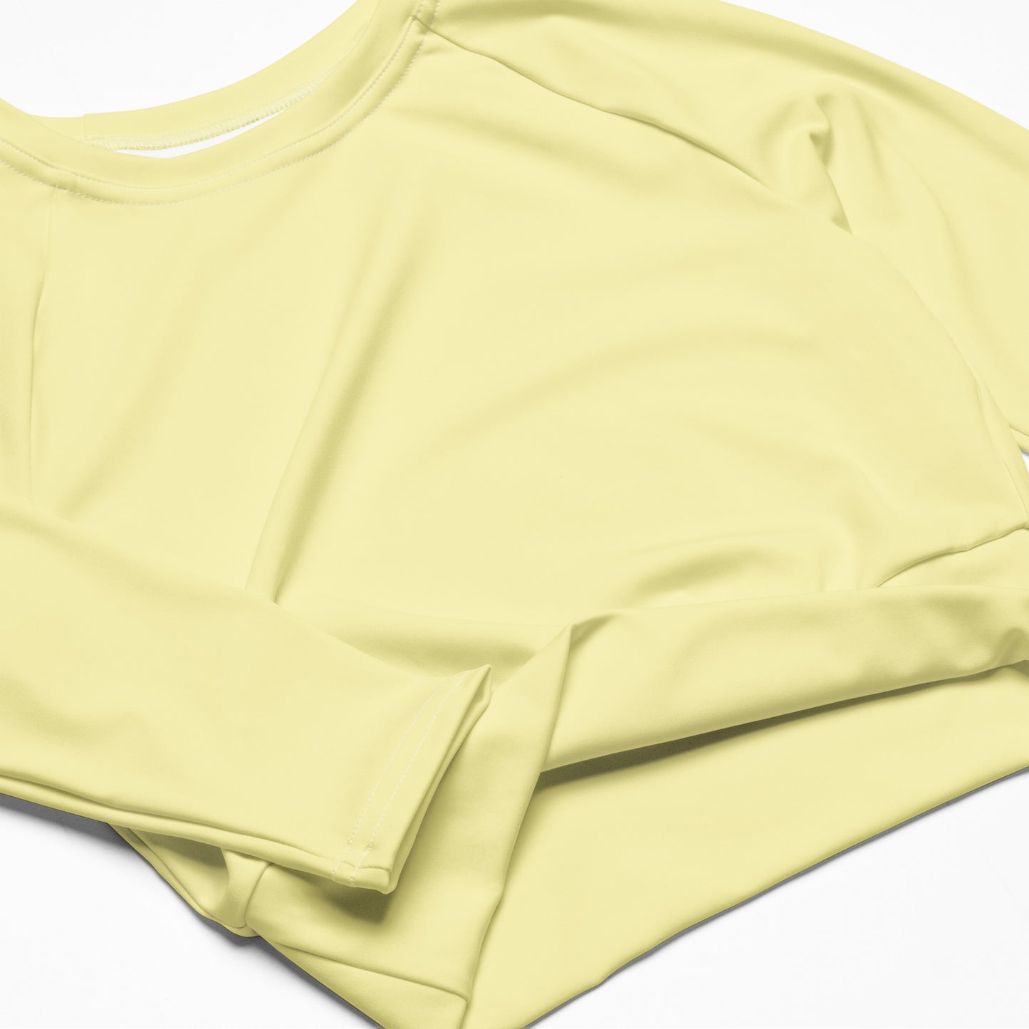 Recycled long-sleeve crop