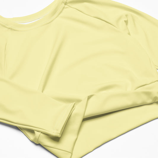 Recycled long-sleeve crop