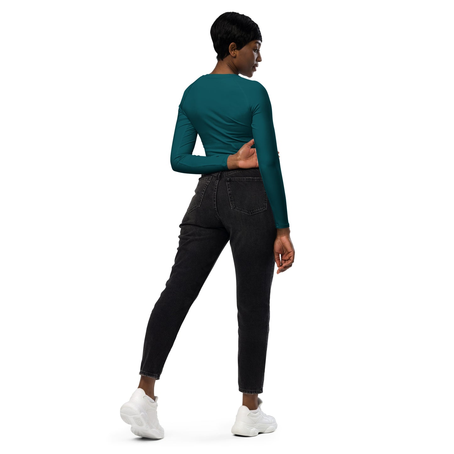 Recycled long-sleeve crop