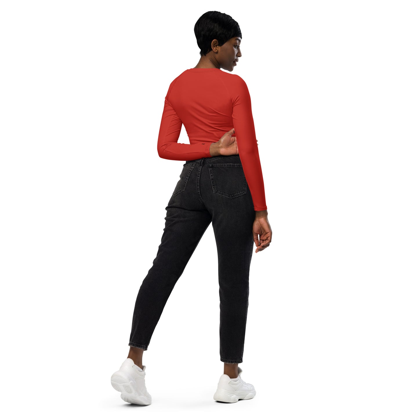 Recycled long-sleeve crop