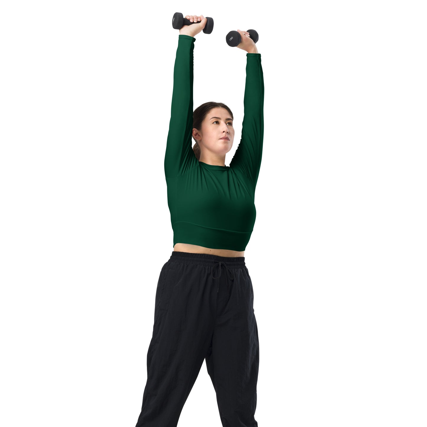 Recycled long-sleeve crop